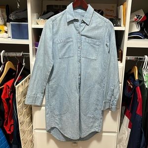 The Gap Jean shirt dress. Size XS.